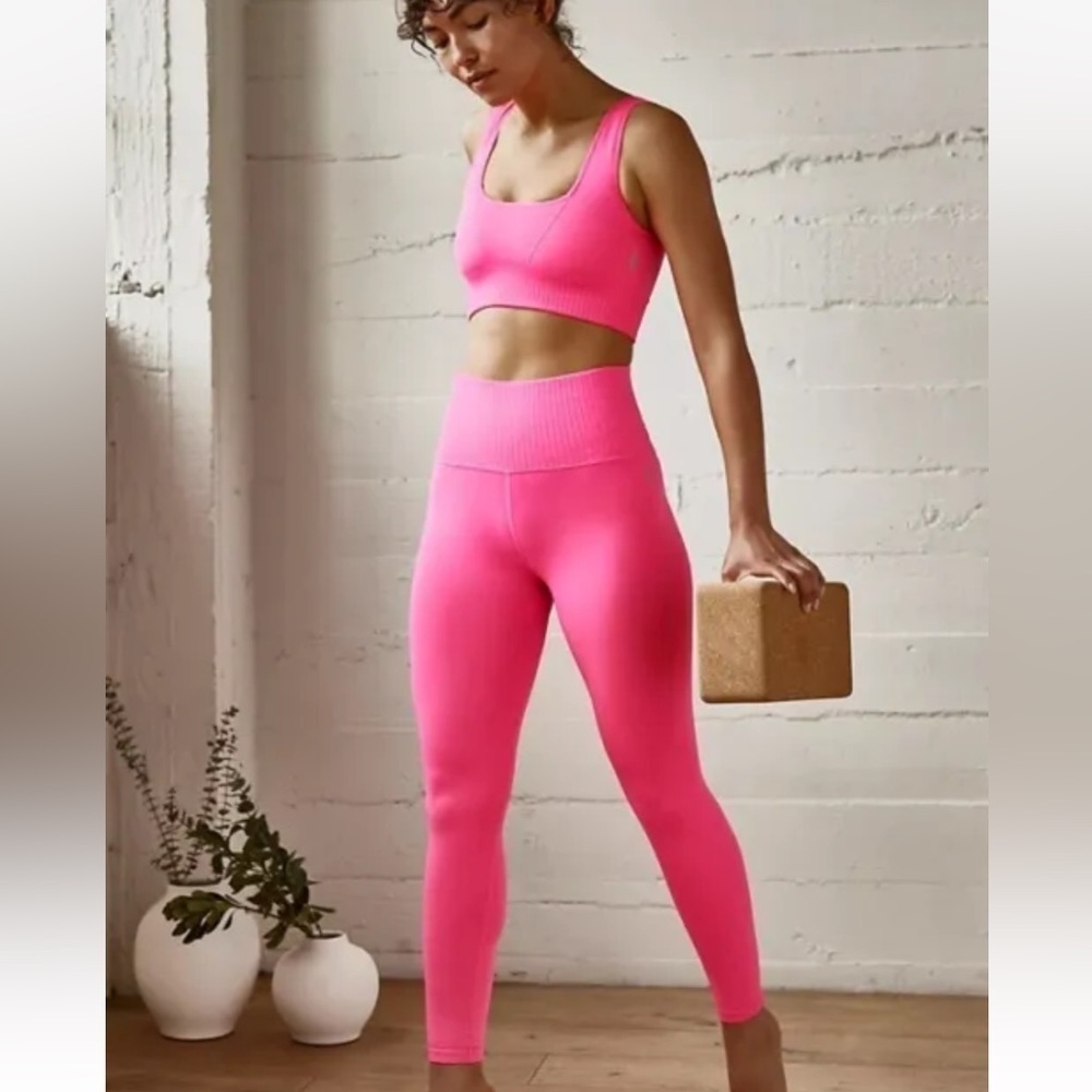 Free People Movement Pink High Rise Good Karma Leggings Size XS/S